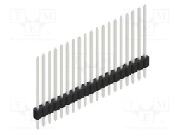 Connector: pin strips; pin header; male; PIN: 19; 1.27mm; THT; 1x19