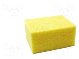 Tip cleaning sponge; W: 110mm; Ø: 140mm; Thk: 70mm