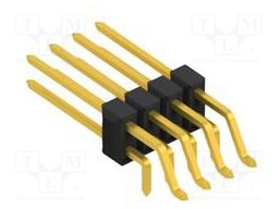 Connector: pin strips; pin header; male; PIN: 8; 2.54mm; SMT,THT