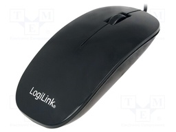 Optical mouse; black; USB; wired; No.of butt: 3