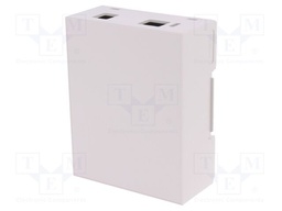 Enclosure: for computer; ARDUINO UNO; ABS; grey; X: 71.1mm; Y: 90mm