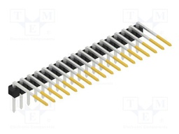 Connector: pin strips; pin header; male; PIN: 18; 2.54mm; THT; 1x18