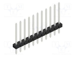 Connector: pin strips; pin header; male; PIN: 11; 2mm; THT; 1x11