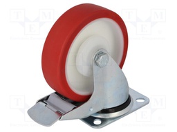 Transport wheel; Ø: 125mm; W: 30mm; H: 156mm; torsional with lock