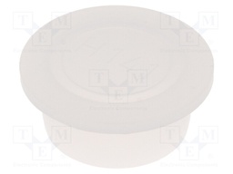 Plugs; Body: semi-transparent; Out.diam: 32.6mm; H: 12mm; Mat: LDPE