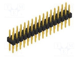 Connector: pin strips; pin header; male; PIN: 32; 2.54mm; THT; 2x16