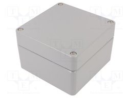 Enclosure: multipurpose; X: 140mm; Y: 140mm; Z: 90mm; ALUEIN; grey