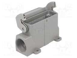 Enclosure: for Han connectors; Han A; size 16A; with latch; PG16