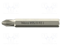 Screwdriver bit; Pozidriv®; PZ1; 855/0 Micro; Overall len: 30mm