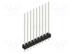 Connector: pin strips; pin header; male; PIN: 9; 2.54mm; THT; 1x9