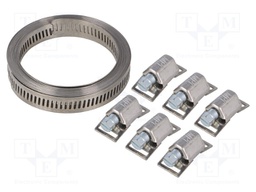 Worm gear clamp; W: 14mm; chrome steel AISI 430; EB; W2; Len: 3m