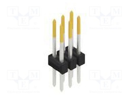 Connector: pin strips; pin header; male; PIN: 6; 2.54mm; THT; 2x3