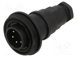 Connector: circular; plug; male; PIN: 6; 5A; 277V; IP68,IP69K; 7÷9mm