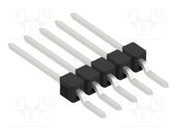 Connector: pin strips; pin header; male; PIN: 5; 2.54mm; SMT; 1x5