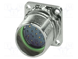 Connector: M23; socket; PIN: 16; crimped; straight; IP68; M23 PRO; 8A