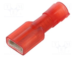 FEMALE DISCONNECT, NYLON FULLY INSULATED, 22 - 18 AWG, .187 X .032 TAB SIZE, FUNNEL ENTRY 07AH2216