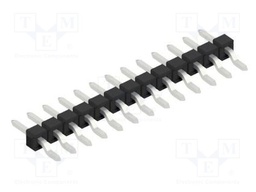 Connector: pin strips; pin header; male; PIN: 13; 2.54mm; SMT; 1x13