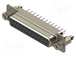 Connector: D-Sub; PIN: 25; socket; female; straight; THT; MHDD