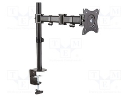 Holder; table edge; 8kg; 27"; black; Arm len: 428mm; monitor x1