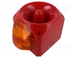 Signaller: lighting-sound; 110/230VAC; siren,flashing light; LED