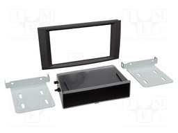 Radio frame; VW; 2 DIN; black