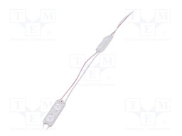 LED; white warm; 3000K; 116lm; 175°; No.of diodes: 2; 11x16x50mm