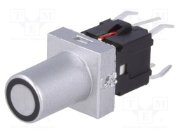 Switch: keypad; Pos: 2; SPST-NO; 0.05A/12VDC; silver; Illumin: LED