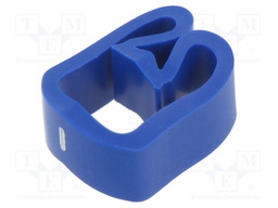 Markers for cables and wires; Label symbol: -; 8÷16mm; PVC; blue