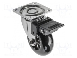 Furniture wheel; Ø: 50mm; with locking