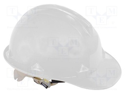 Protective helmet; white; HDPE; -10÷50°C; Size: 55-66