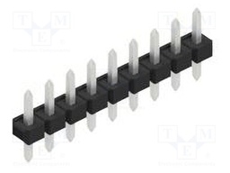 Connector: pin strips; pin header; male; PIN: 9; 2.54mm; THT; 1x9