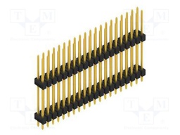 Connector: pin strips; pin header; male; PIN: 40; 2.54mm; THT; 2x20