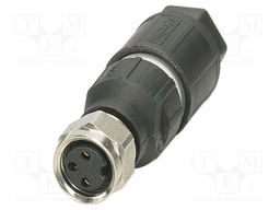 Connector: M8; PIN: 3; 4A; 60V; IP65; straight; unshielded; plug