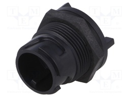 Connector: circular; socket; male; PIN: 4; w/o contacts; UL94V-0