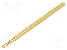 Test probe socket; Contact plating: gold-plated; soldered; 30mm