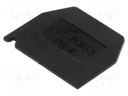 End plate; Application: ZG-G2.5,ZG-G4; black; Width: 1mm