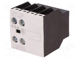 Auxiliary contacts; Leads: screw terminals; Mounting: front