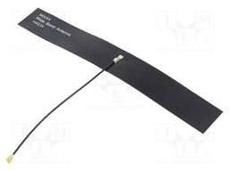 Antenna; GSM,LTE; 1.8dBi,2.8dBi,5dBi; linear; U.FL; Len: 100mm