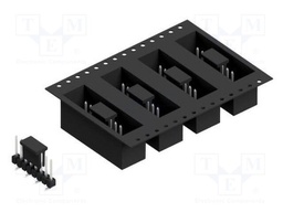Connector: pin strips; pin header; male; PIN: 8; 2.54mm; SMT; 1x8