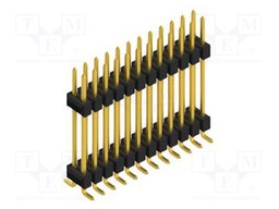 Connector: pin strips; pin header; male; PIN: 24; 2.54mm; SMT; 2x12