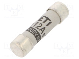 Fuse: fuse; gG; 12A; 400VAC; cylindrical,industrial; 8x31mm