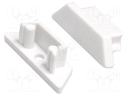Cap for LED profiles; white; ABS; Application: ARC12