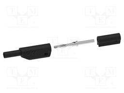 Connector: 2mm banana; plug; black