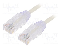 Patch cord; TX6-28™,U/UTP; 6; stranded; Cu; LSZH; white; Len: 1m