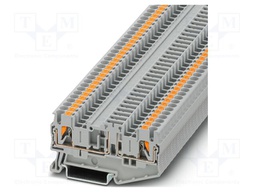 Splice terminal: rail; PT; 16A; 400V; push-in; PA; L: 35.3mm; W: 5.2mm