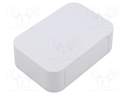 Enclosure: shielding; PFE; X: 125mm; Y: 85mm; Z: 35mm; ABS; white; IP40