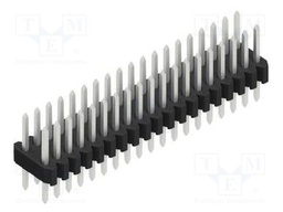 Connector: pin strips; pin header; male; PIN: 38; 1.27mm; THT; 2x19