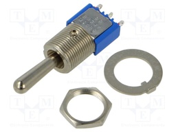 Switch: toggle; Pos: 3; SP3T; (ON)-OFF-(ON); 3A/250VAC; 4A/30VDC