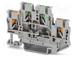 Splice terminal: rail; PA; L: 45.8mm; terminals: 4; W: 5.2mm; H: 68mm