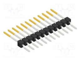 Connector: pin strips; pin header; male; PIN: 12; 2.54mm; SMT; 1x12